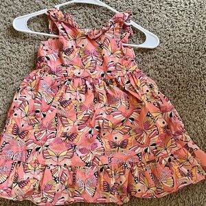 Gymboree Pink and Yellow Butterfly Dress